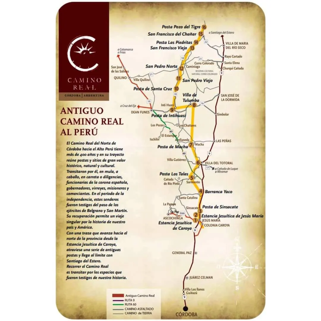 CAMINO REAL: Mapa del Recorrido